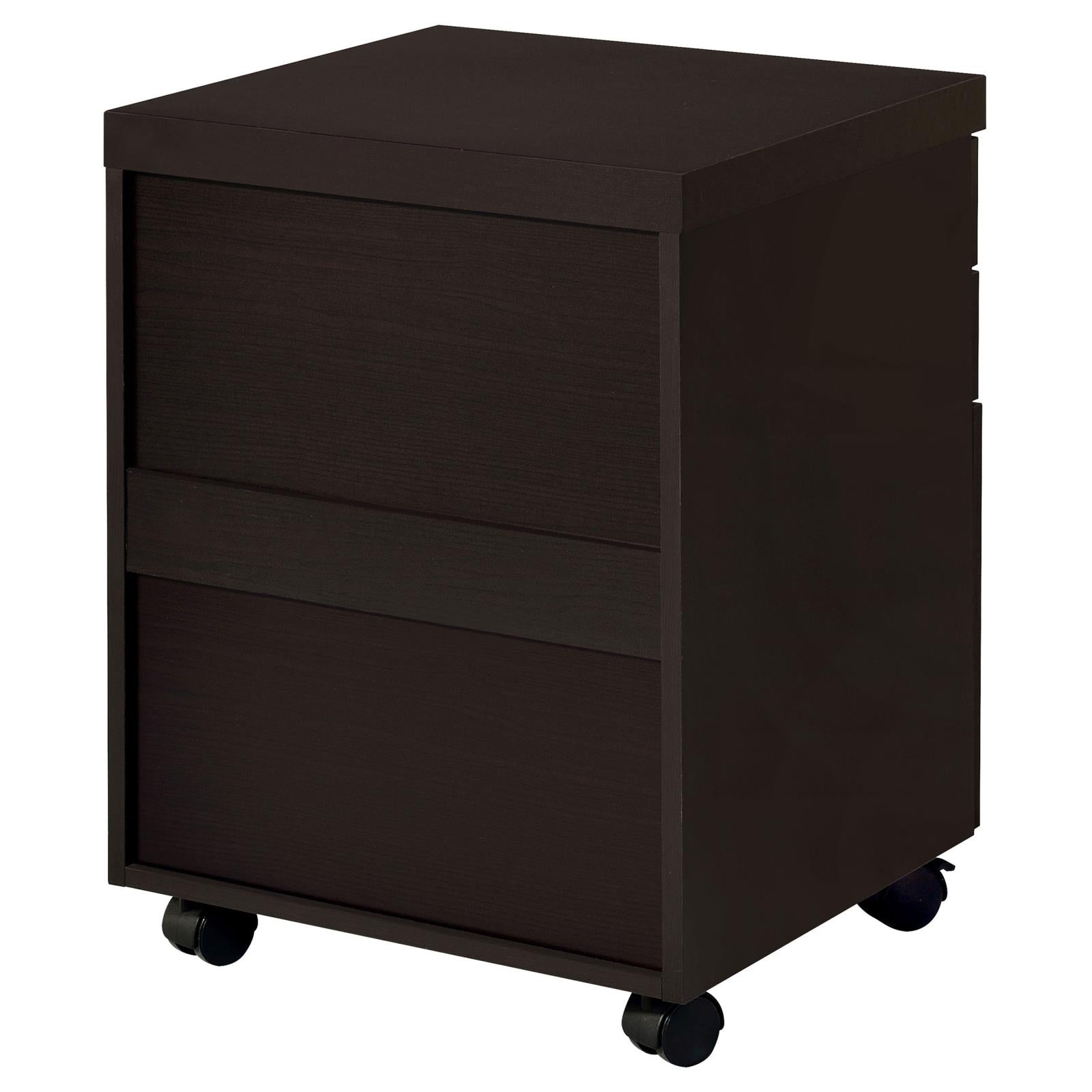 Skylar 3-Drawer Mobile File Cabinet Cappuccino - 800894 - Bien Home Furniture & Electronics