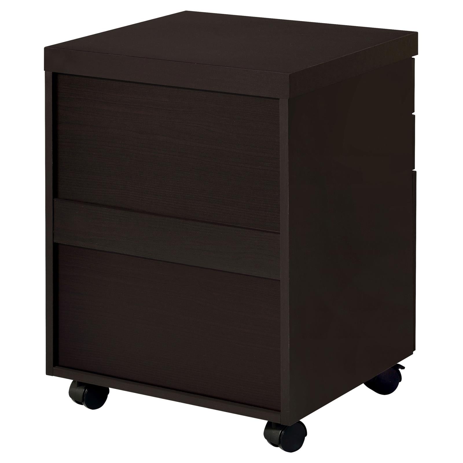 Skylar 3-Drawer Mobile File Cabinet Cappuccino - 800894 - Bien Home Furniture &amp; Electronics