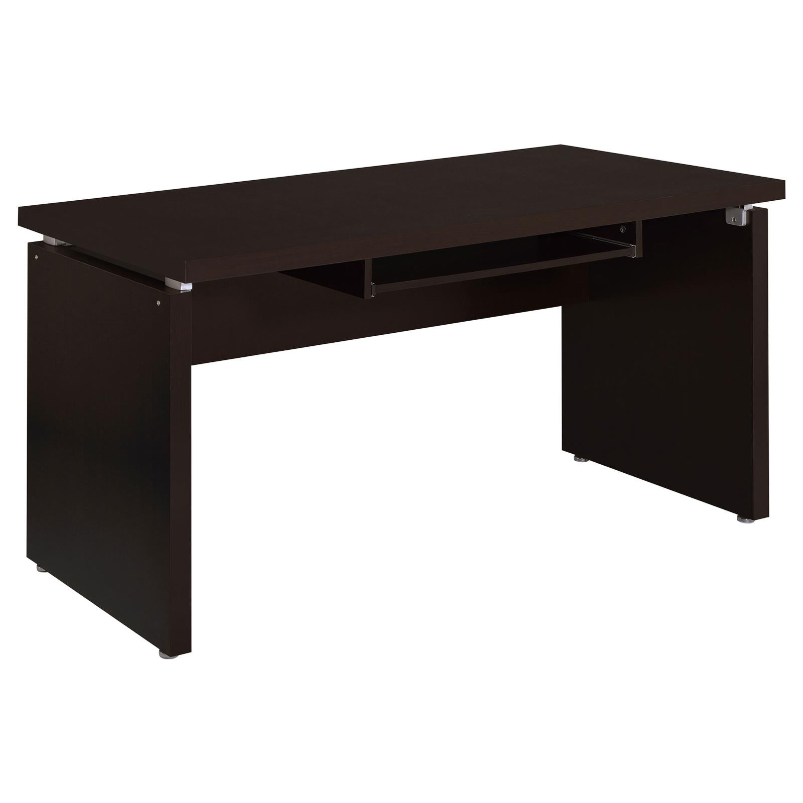 Skylar Cappuccino Computer Desk with Keyboard Drawer - 800891 - Bien Home Furniture & Electronics