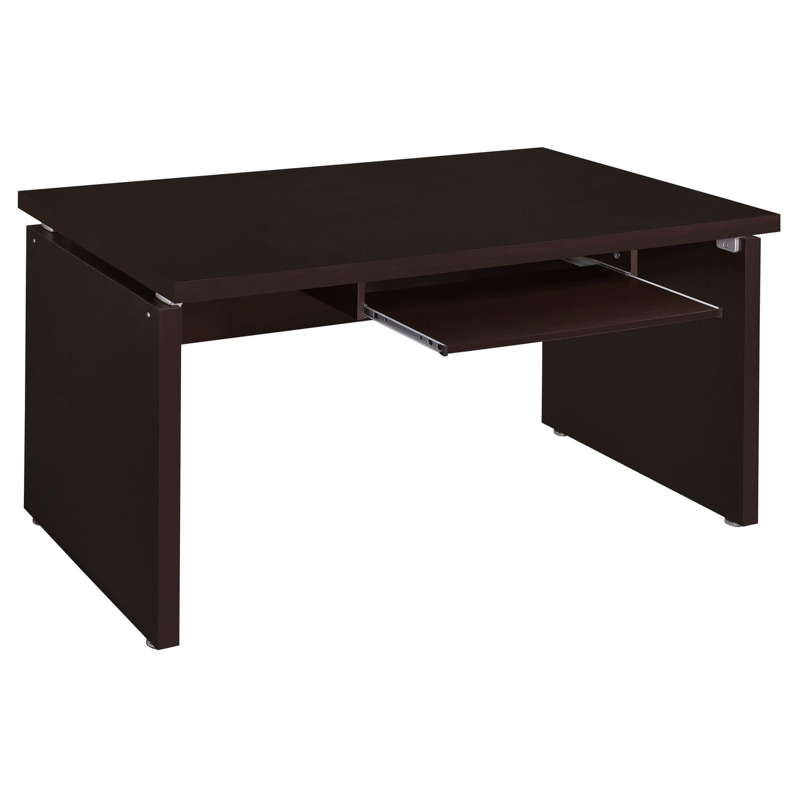 Skylar Cappuccino Computer Desk with Keyboard Drawer - 800891 - Bien Home Furniture & Electronics