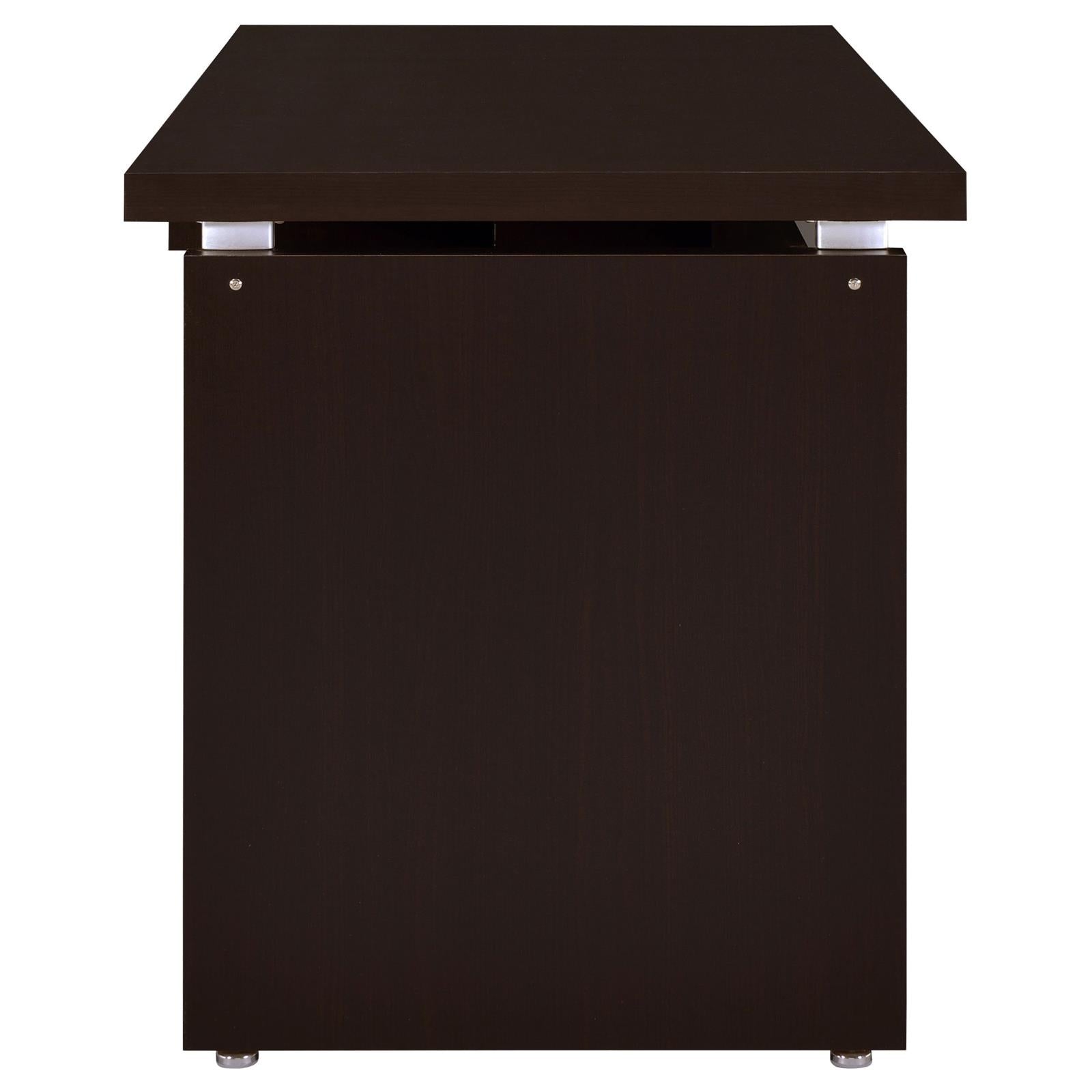 Skylar Cappuccino Computer Desk with Keyboard Drawer - 800891 - Bien Home Furniture & Electronics