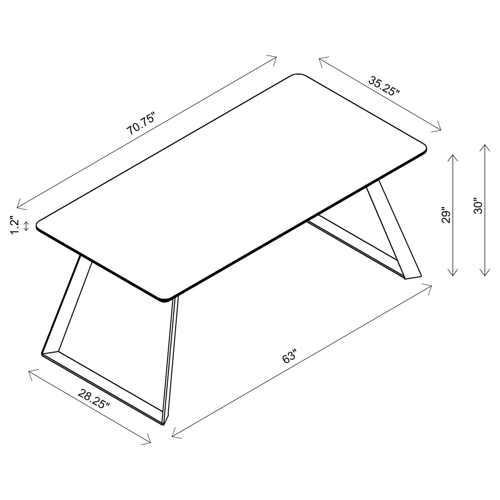Smith 7-piece Rectangular Dining Set with Ceramic Table Top Black and Gunmetal - 115231-S7 - Bien Home Furniture & Electronics
