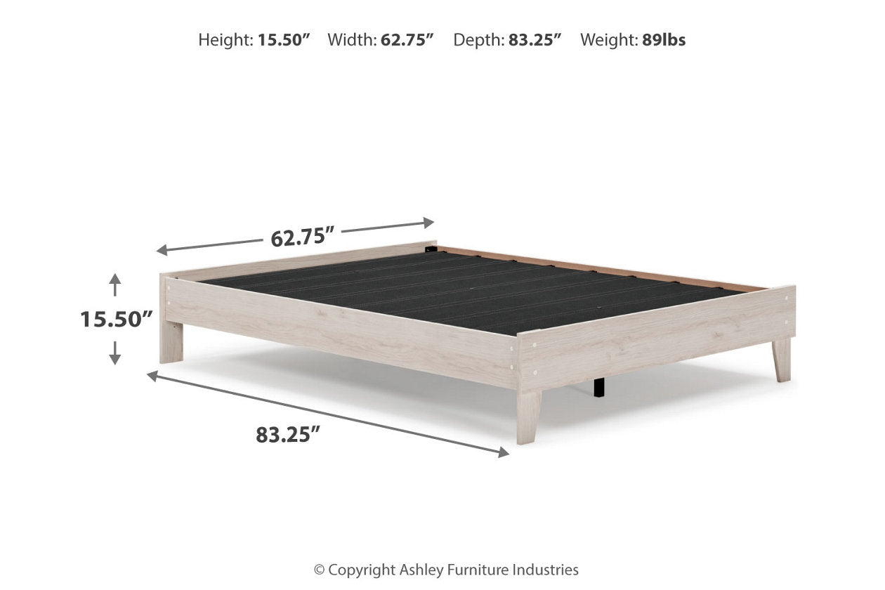 Socalle Light Natural Queen Platform Bed - EB1864-113 - Bien Home Furniture & Electronics