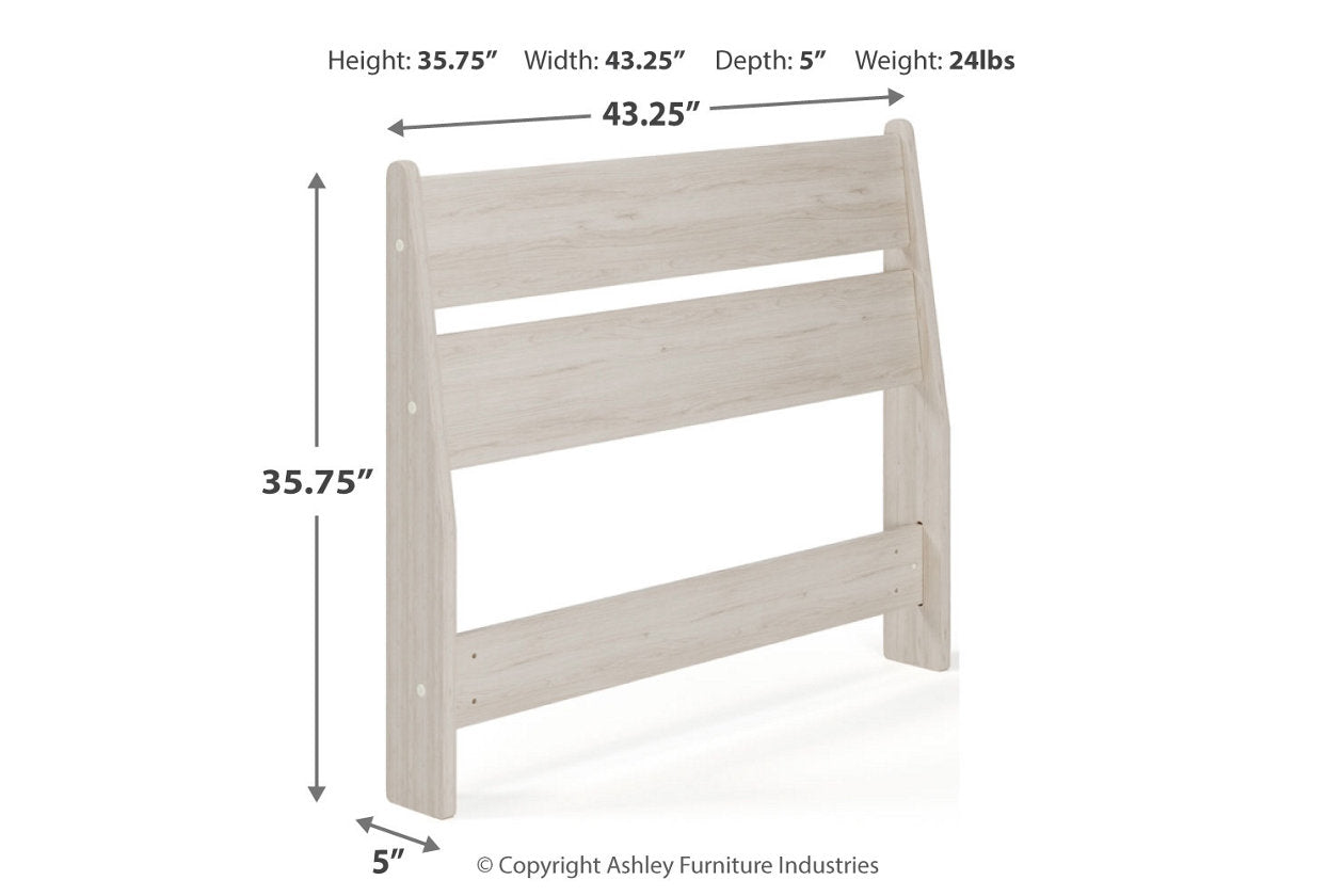 Socalle Light Natural Twin Panel Headboard - EB1864-155 - Bien Home Furniture & Electronics