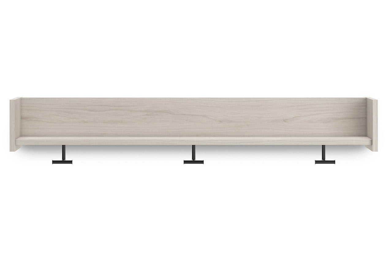 Socalle Light Natural Wall Mounted Coat Rack with Shelf - EA1864-151 - Bien Home Furniture & Electronics
