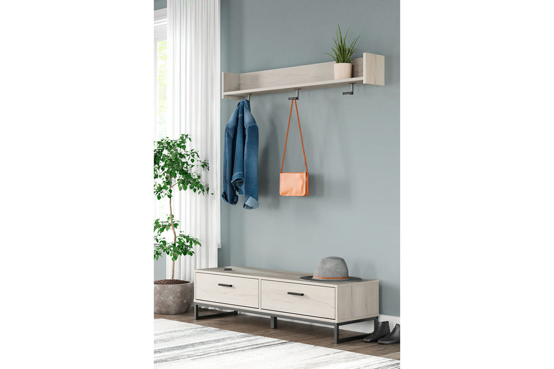 Socalle Natural Bench with Coat Rack - SET | EA1864-150 | EA1864-151 - Bien Home Furniture &amp; Electronics