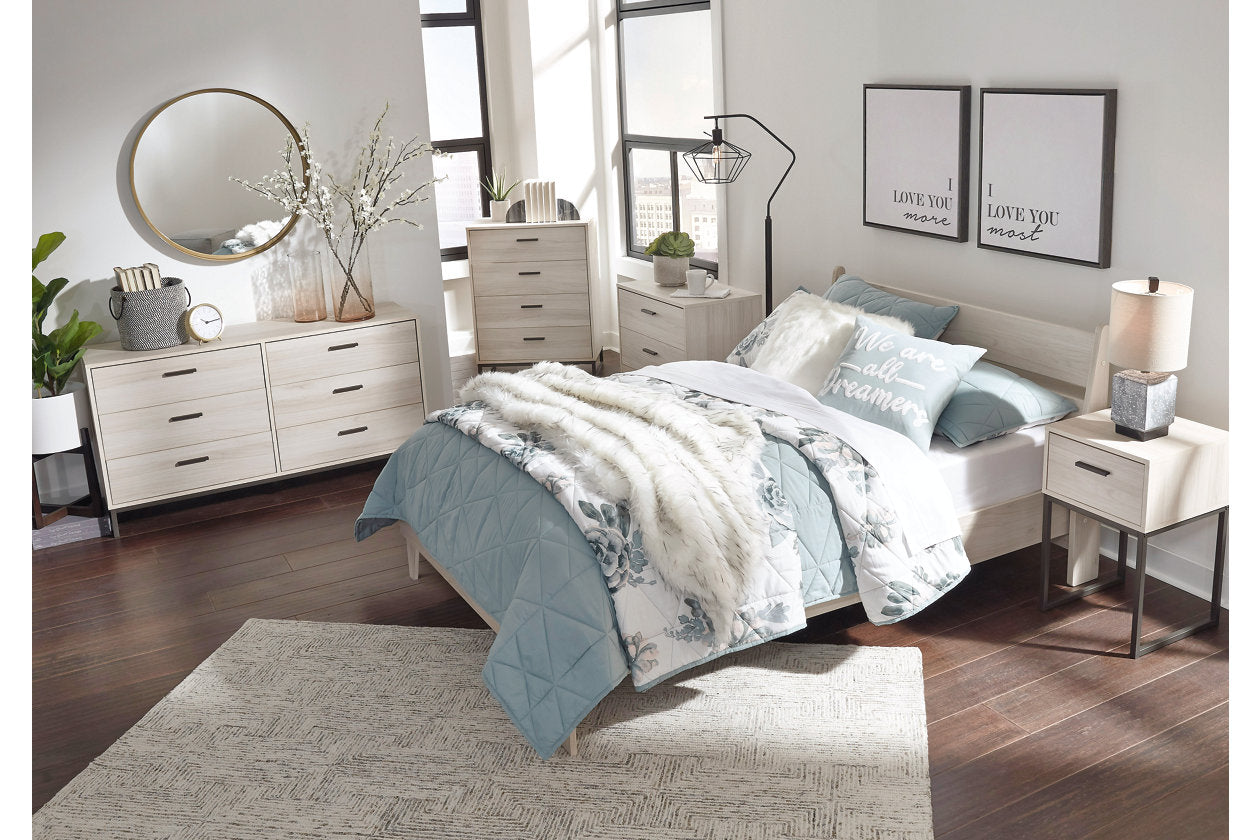 Socalle Natural Full Panel Platform Bed - SET | EB1864-112 | EB1864-156 - Bien Home Furniture & Electronics