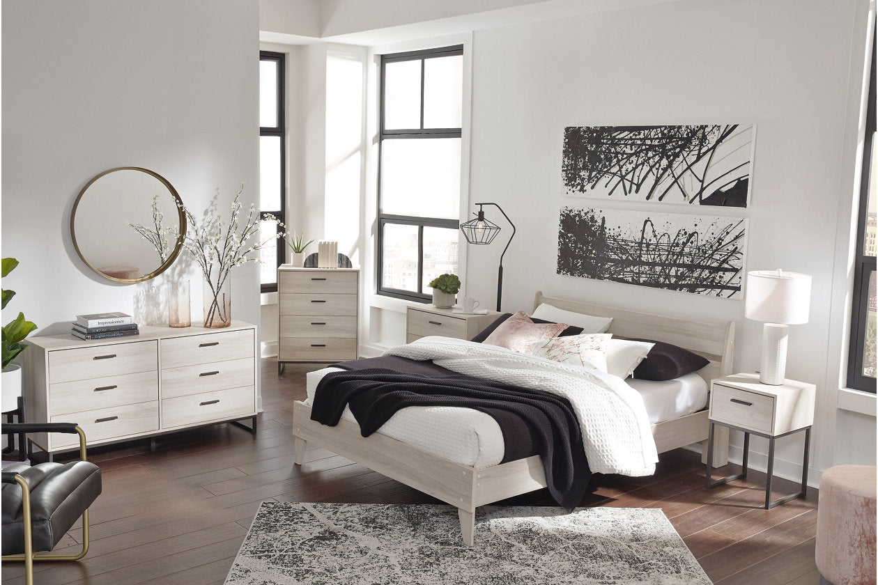 Socalle Natural Queen Panel Platform Bed - SET | EB1864-113 | EB1864-157 - Bien Home Furniture & Electronics