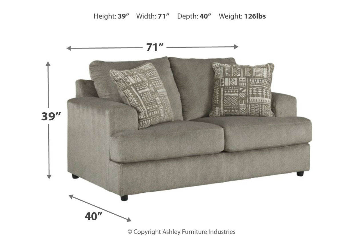 Soletren Ash Loveseat - 9510335 - Bien Home Furniture & Electronics