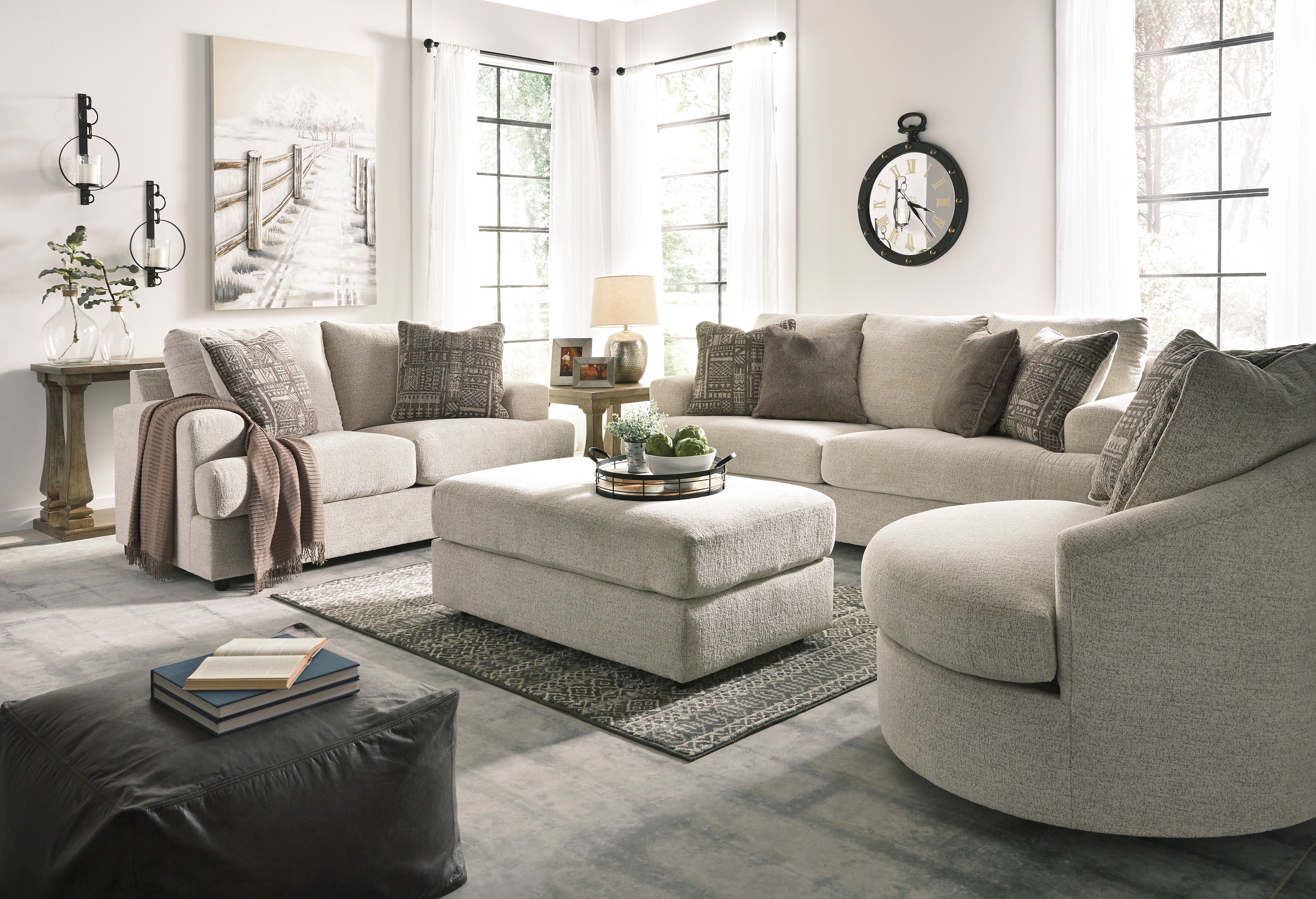 Soletren Stone Living Room Set - SET | 9510438 | 9510435 | 9510423 | 9510444 | 9510408 - Bien Home Furniture & Electronics