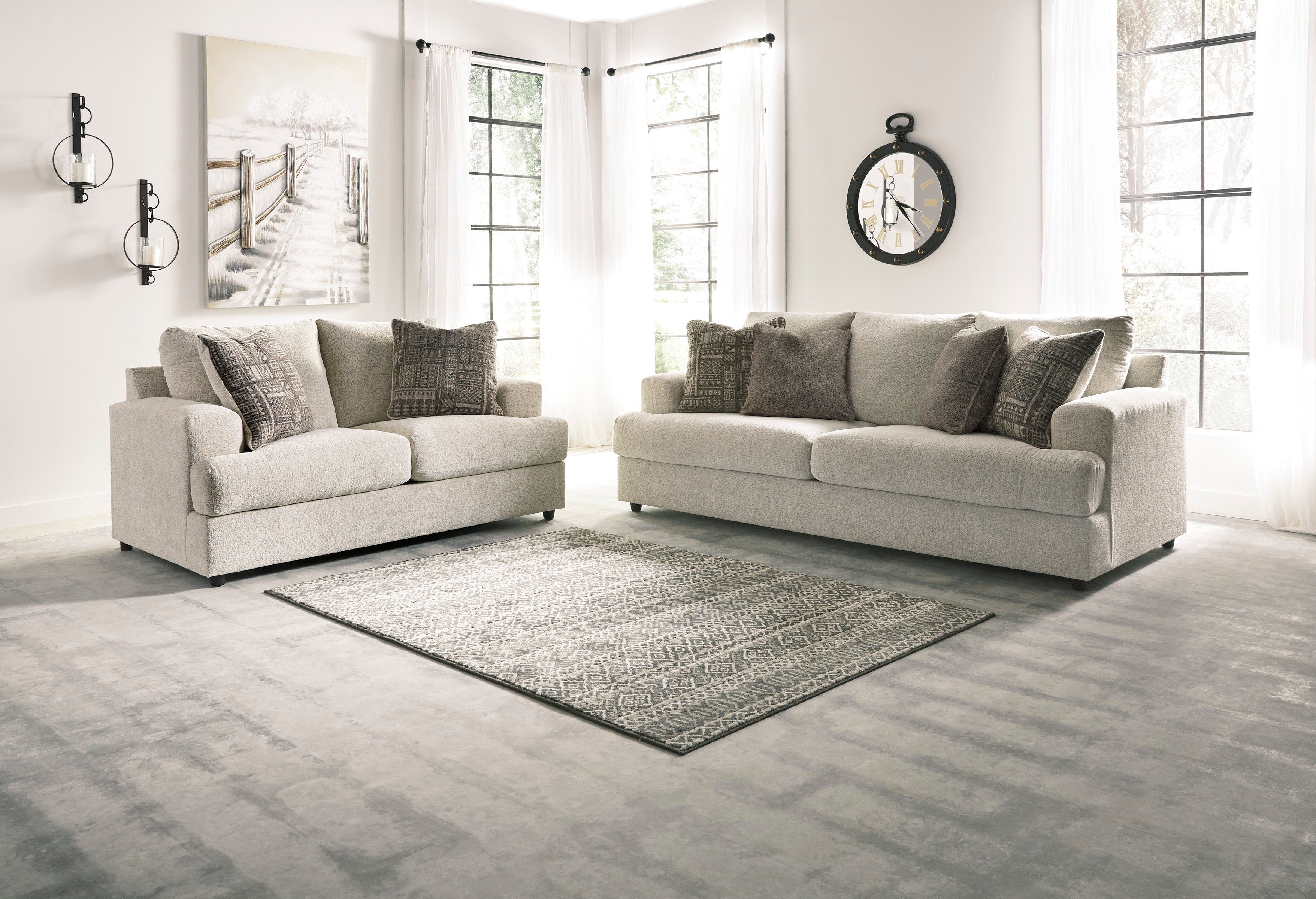Soletren Stone Living Room Set - SET | 9510438 | 9510435 | 9510423 | 9510444 | 9510408 - Bien Home Furniture & Electronics