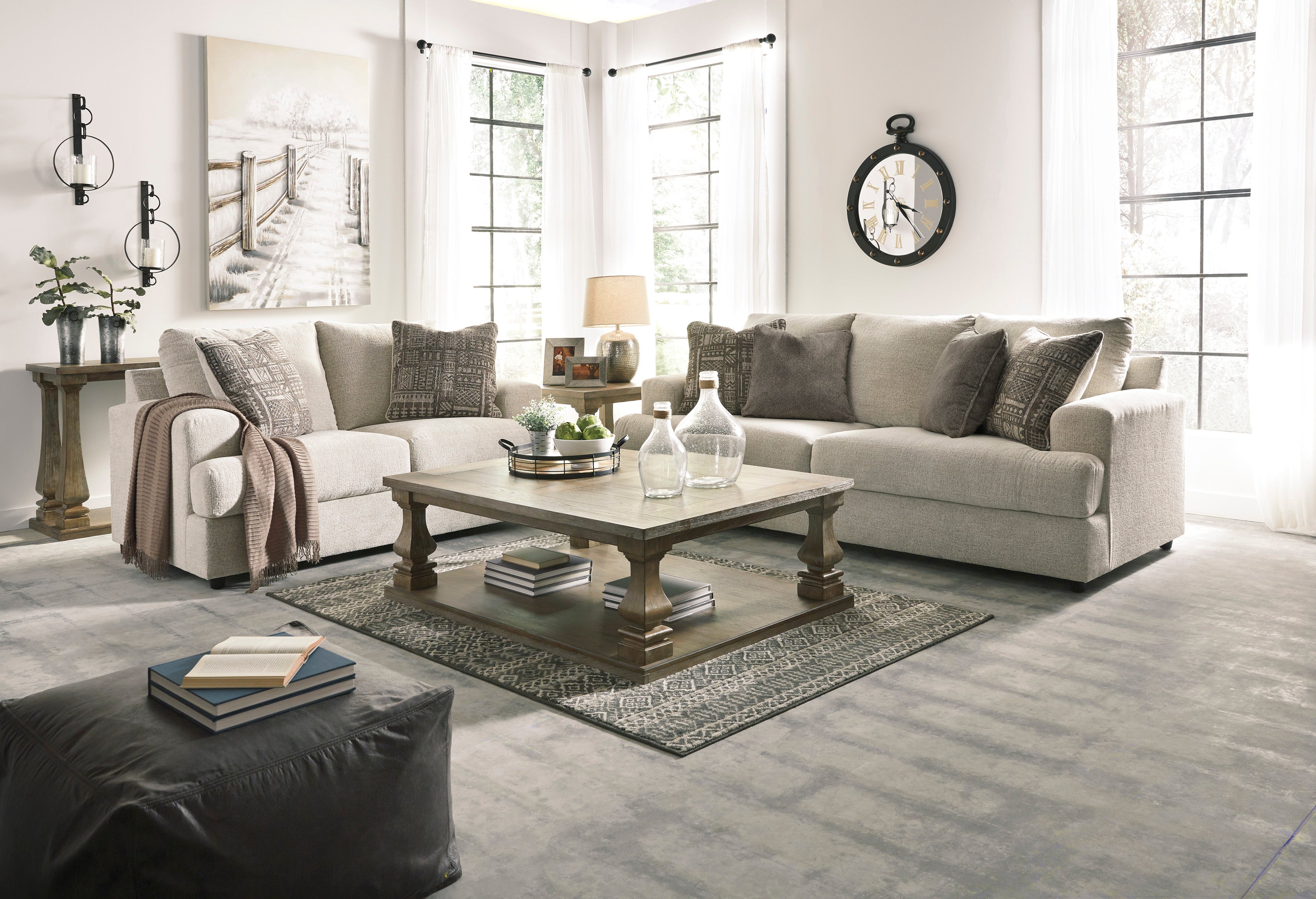 Soletren Stone Living Room Set - SET | 9510438 | 9510435 | 9510423 | 9510444 | 9510408 - Bien Home Furniture & Electronics