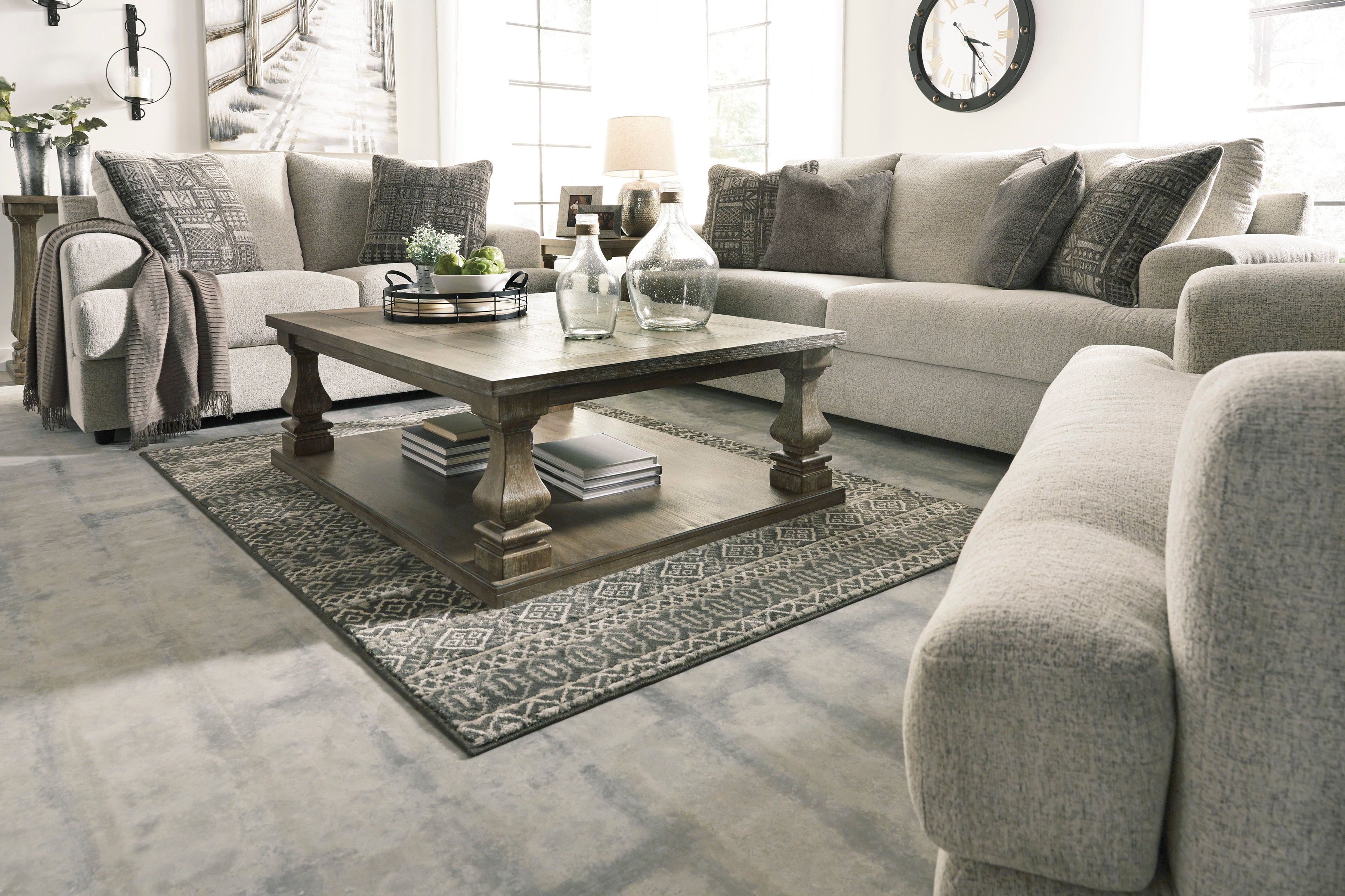 Soletren Stone Living Room Set - SET | 9510438 | 9510435 | 9510423 | 9510444 | 9510408 - Bien Home Furniture & Electronics