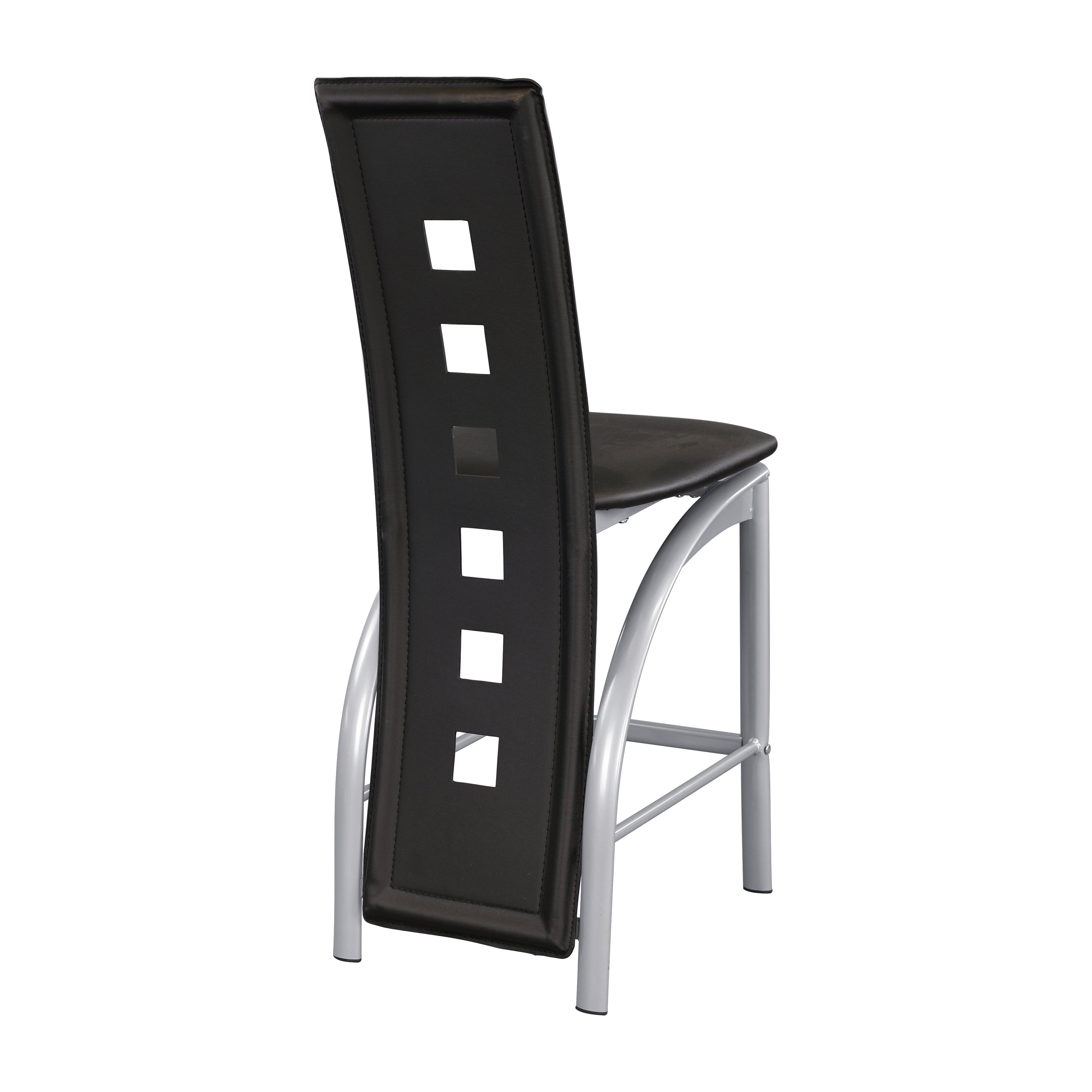 Sona Black/Silver Counter Chair, Set of 2 - 5532-24 - Bien Home Furniture & Electronics