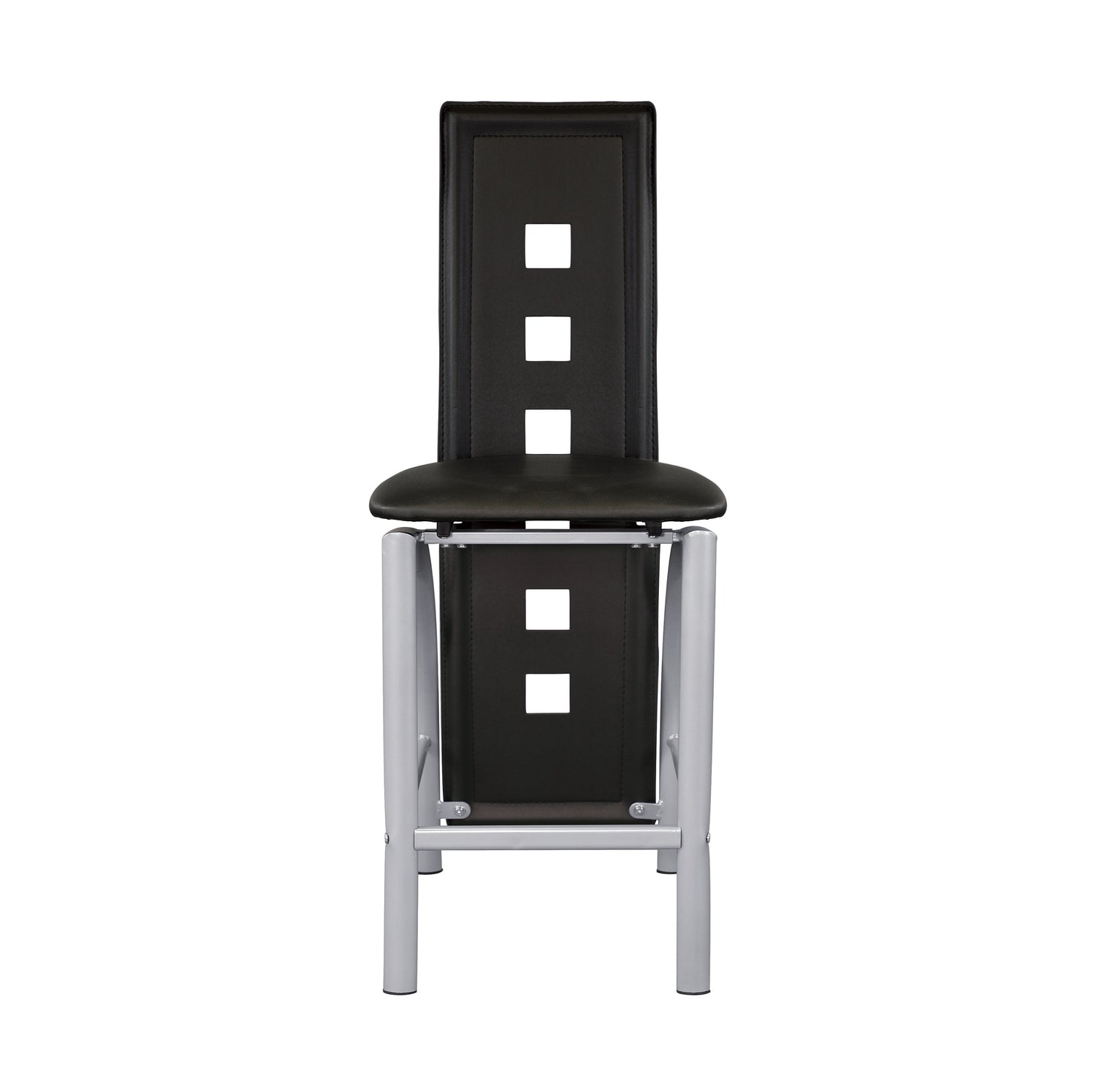 Sona Black/Silver Counter Chair, Set of 2 - 5532-24 - Bien Home Furniture & Electronics