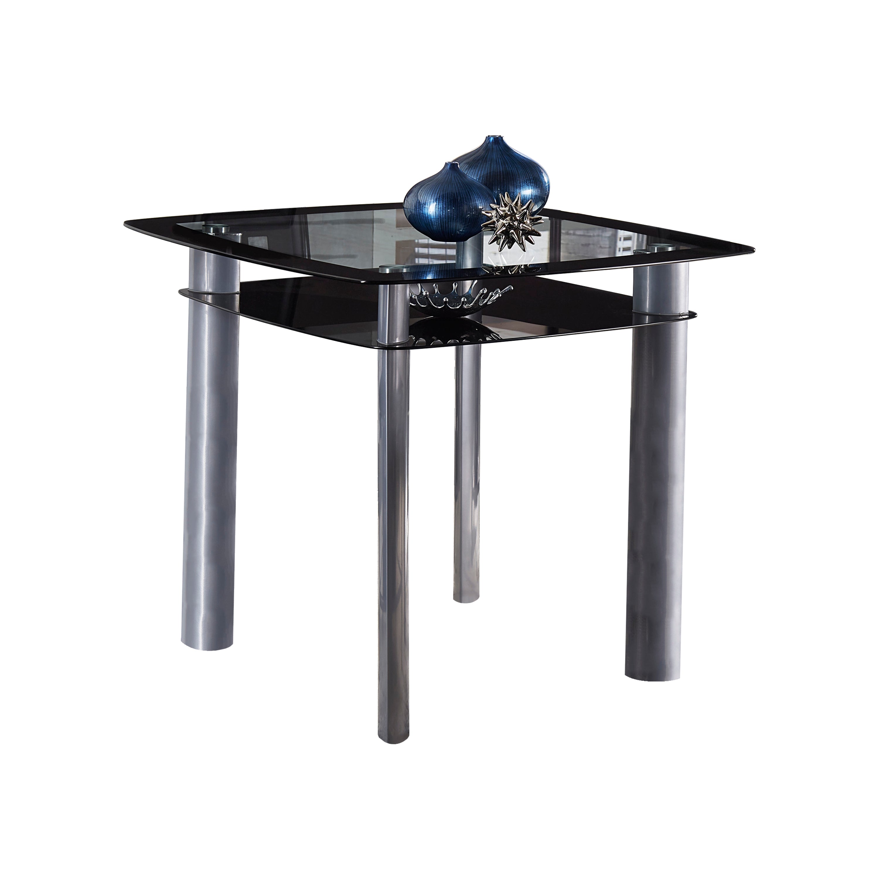 Sona Black/Silver Counter Height Set - SET | 5532-36 | 5532-36B | 5532-24(3) - Bien Home Furniture & Electronics