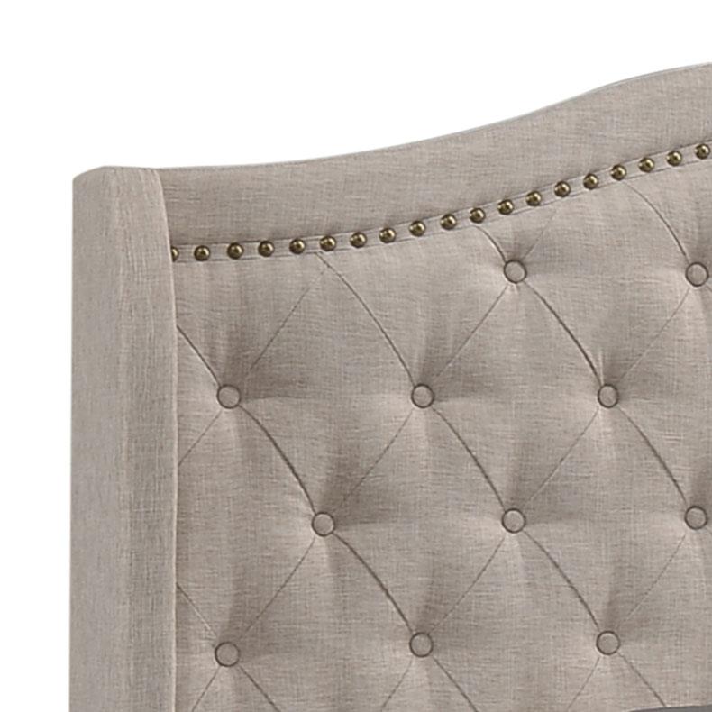 Sonoma Camel Back Eastern King Bed Beige - 310073KE - Bien Home Furniture & Electronics