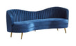 Sophia Upholstered Camel Back Sofa Blue - 506861 - Bien Home Furniture & Electronics