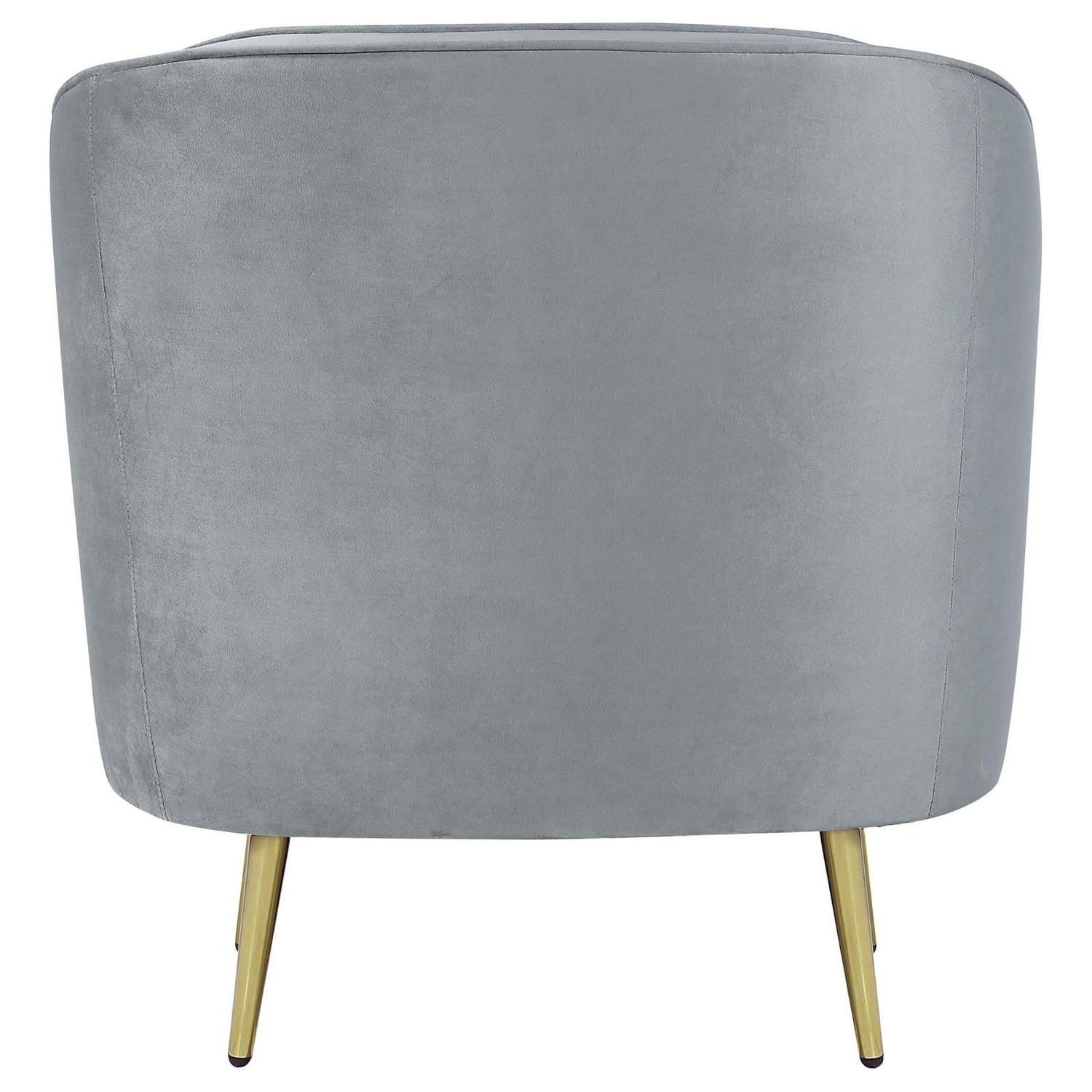 Sophia Upholstered Chair Gray/Gold - 506866 - Bien Home Furniture & Electronics