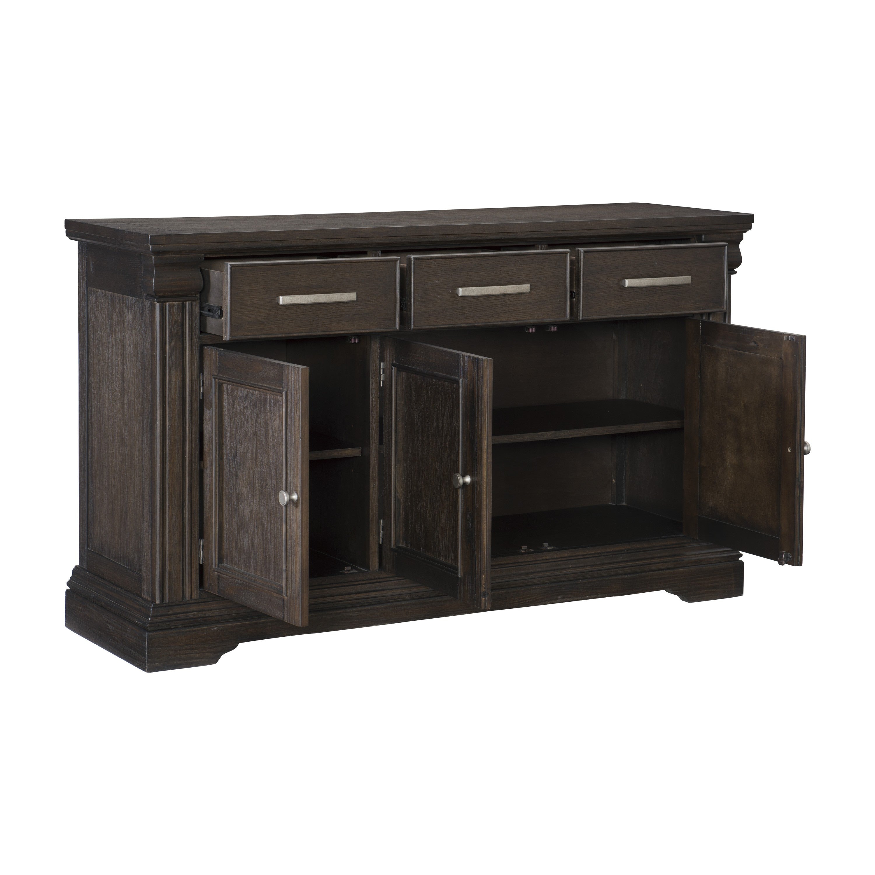 Southlake Wire Brushed Rustic Brown Server - 5741-40 - Bien Home Furniture &amp; Electronics