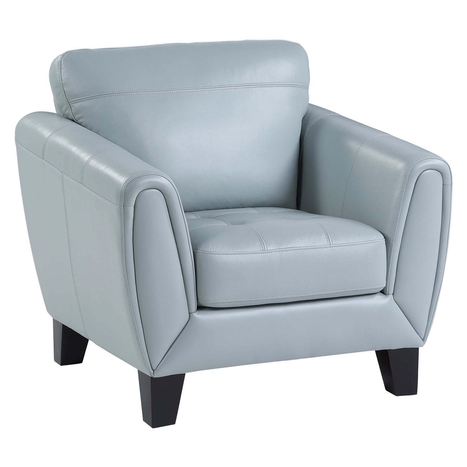 Spivey Aqua Leather Chair - 9460AQ-1 - Bien Home Furniture &amp; Electronics