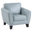 Spivey Aqua Leather Chair - 9460AQ-1 - Bien Home Furniture & Electronics