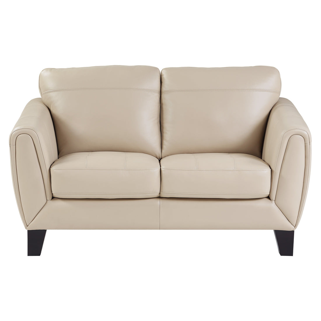 Spivey Beige Leather Loveseat - 9460BE-2 - Bien Home Furniture &amp; Electronics