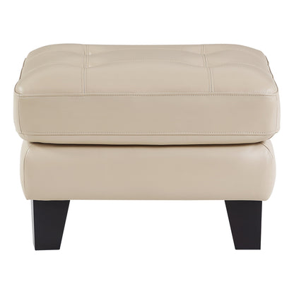 Spivey Beige Leather Ottoman - 9460BE-4 - Bien Home Furniture &amp; Electronics
