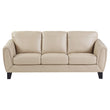 Spivey Beige Leather Sofa - 9460BE-3 - Bien Home Furniture & Electronics