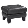 Spivey Dark Gray Leather Ottoman - 9460DG-4 - Bien Home Furniture & Electronics