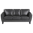 Spivey Dark Gray Leather Sofa - 9460DG-3 - Bien Home Furniture & Electronics