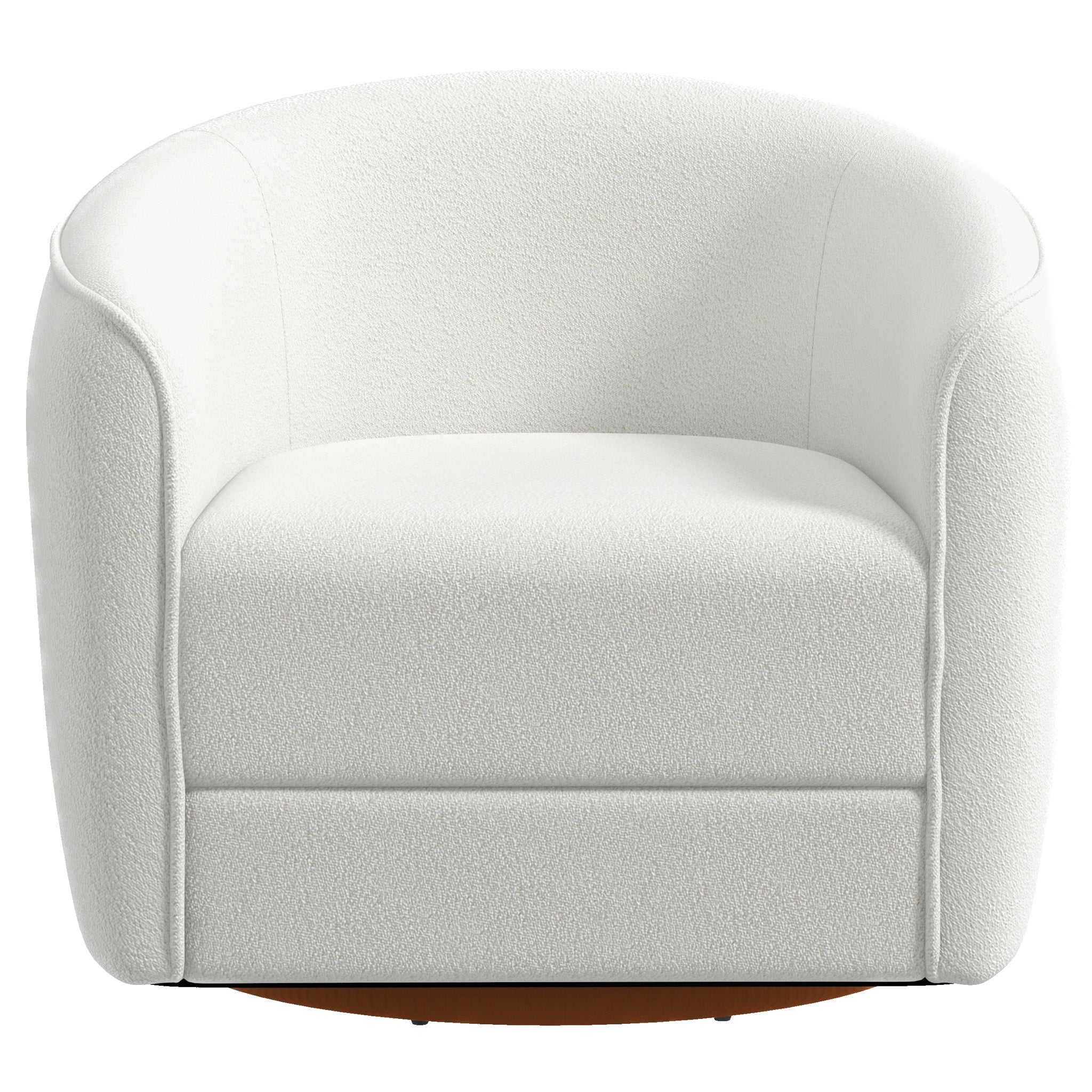 Spring Cream Boucle Swivel Accent Chair - MDM01809 - Bien Home Furniture & Electronics