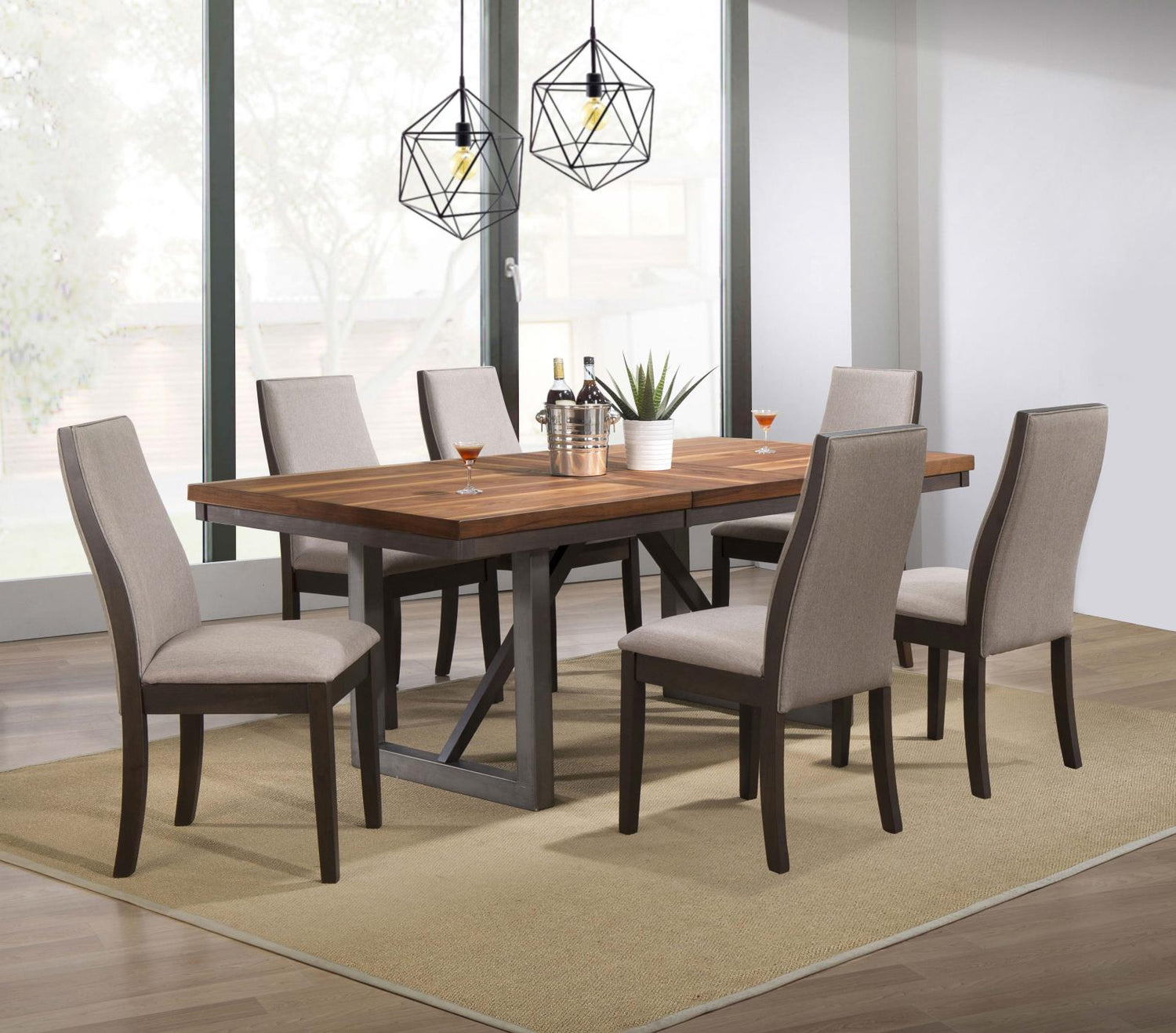Spring Creek Gray Upholstered Side Chairs, Set of 2 - 106583 - Bien Home Furniture & Electronics