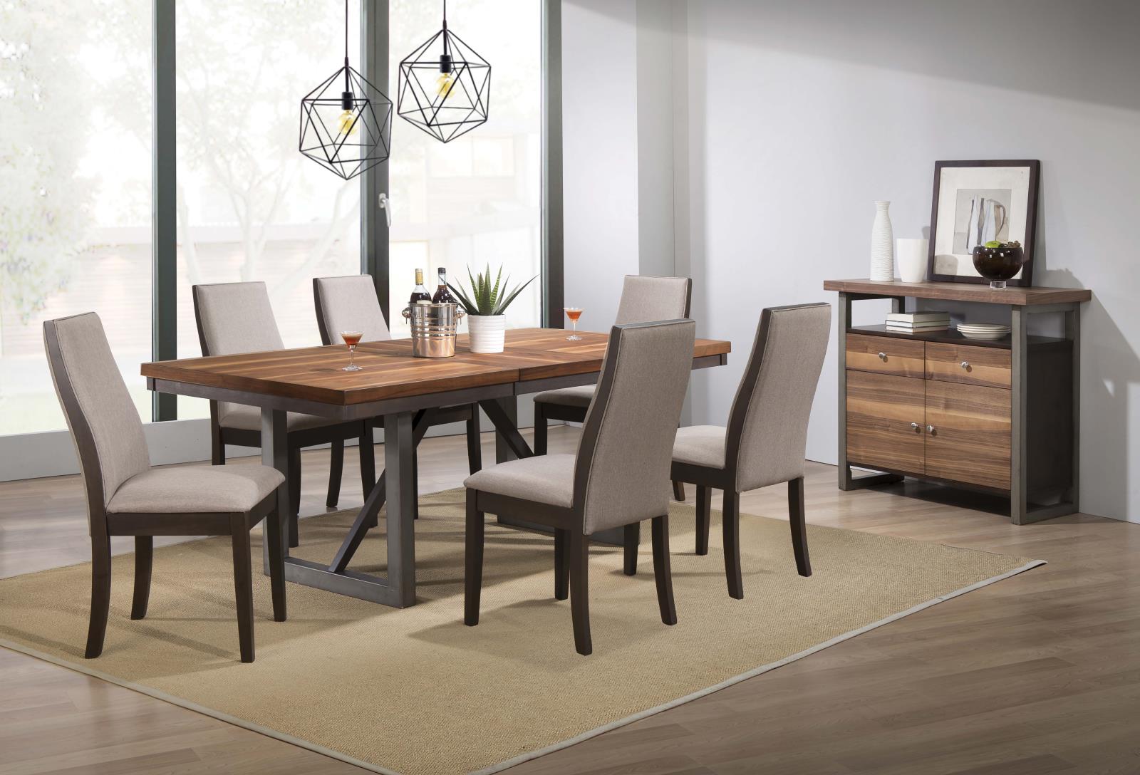 Spring Creek Rectangular Slat Dining Set - 106581-S5G - Bien Home Furniture & Electronics
