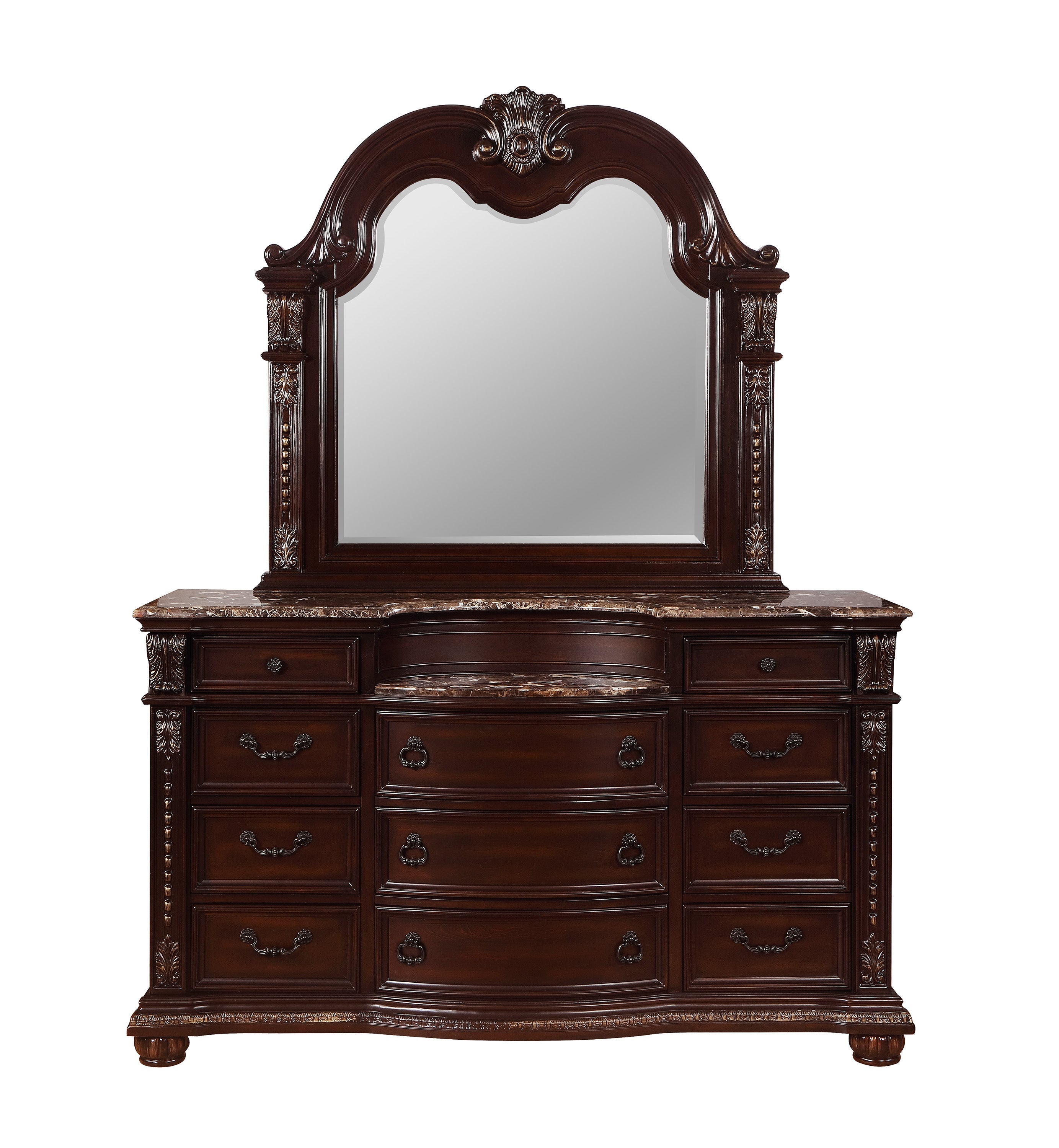 Stanley Cherry Brown Bedroom Mirror (Mirror Only) - B1600-11 - Bien Home Furniture & Electronics