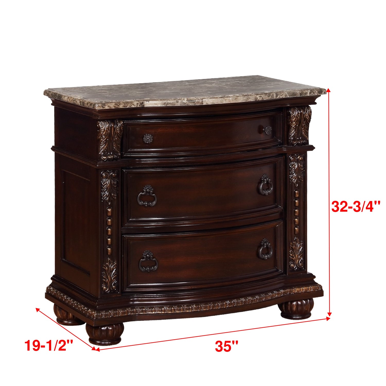 Stanley Cherry Brown Upholstered Sleigh Bedroom Set - SET | B1600-Q-HB | B1600-Q-FB | B1600-KQ-HBLEG | B1600-KQ-RAIL | B1600-1 | B1600-2 - Bien Home Furniture & Electronics
