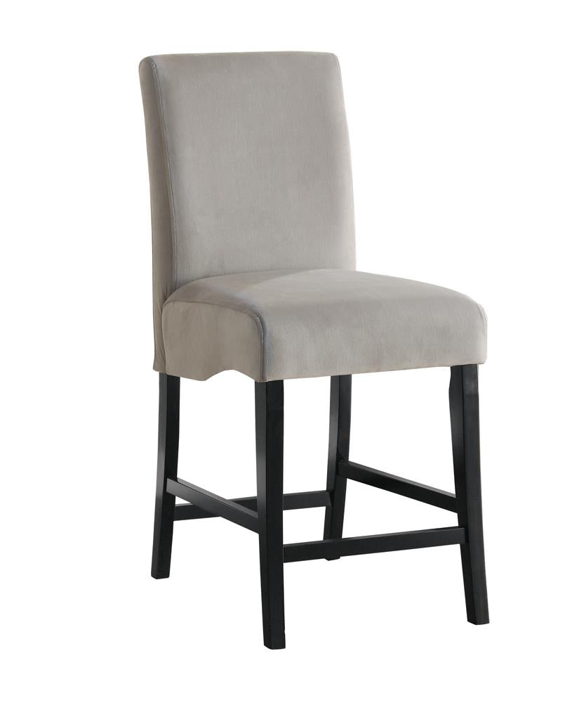 Stanton Gray/Black Upholstered Counter Height Chairs, Set of 2 - 102069GRY - Bien Home Furniture & Electronics