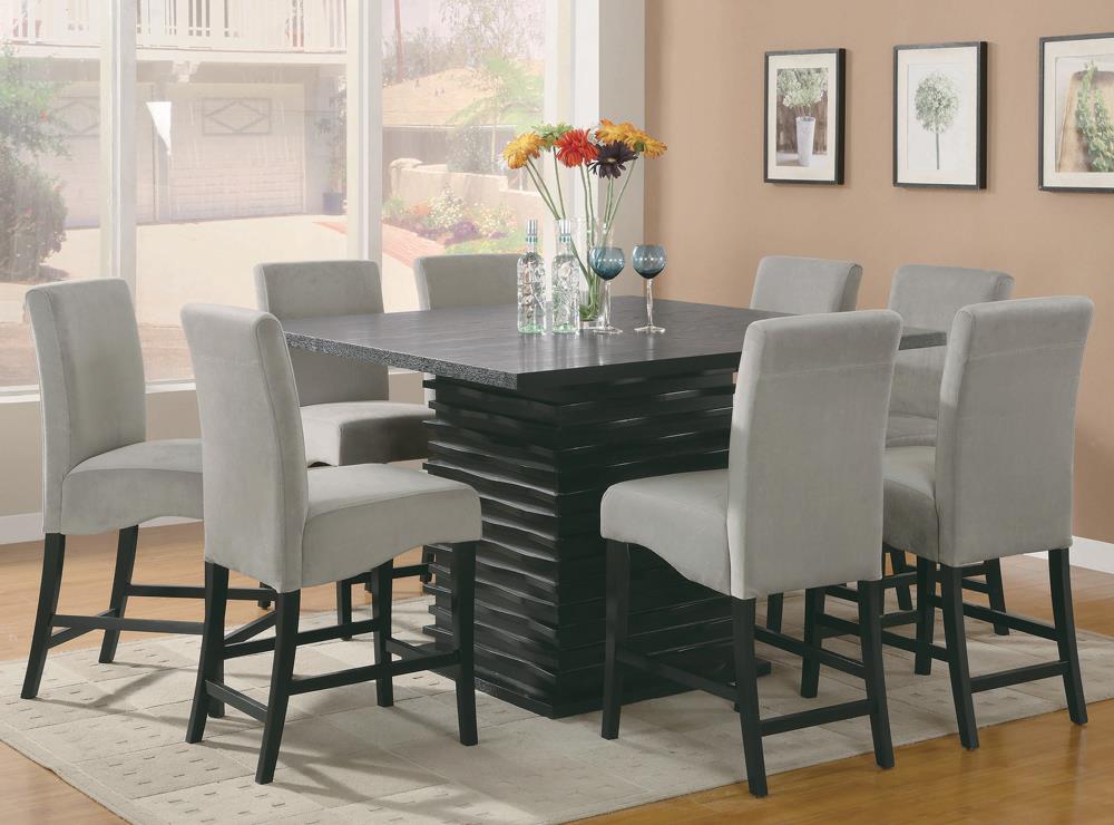 Stanton Gray/Black Upholstered Counter Height Chairs, Set of 2 - 102069GRY - Bien Home Furniture & Electronics