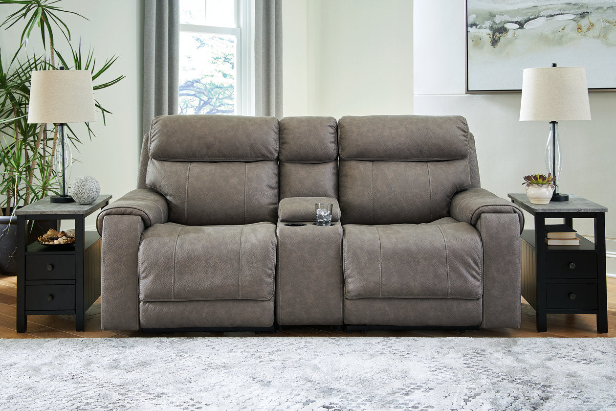 Starbot Fossil 2-Piece Power Reclining Loveseat with Console - SET | 2350157 | 2350158 | 2350162 - Bien Home Furniture & Electronics