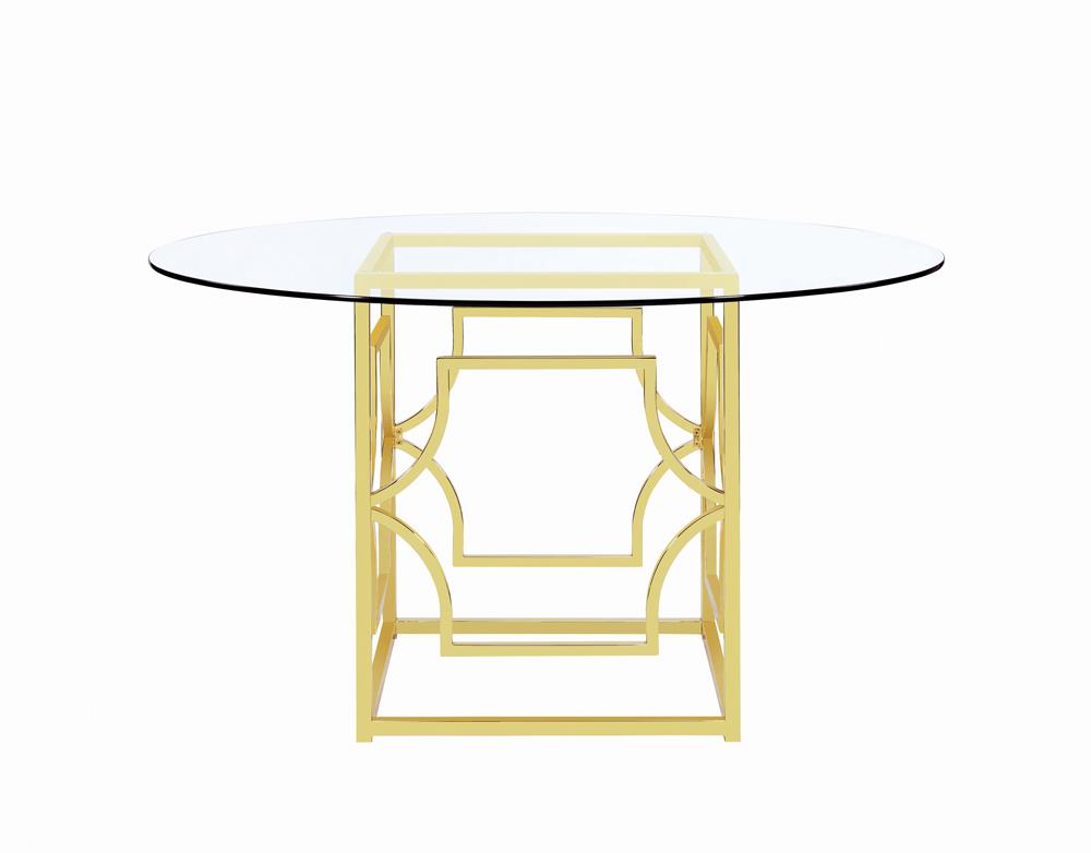 Starlight Brass Dining Table Base - 192641 - Bien Home Furniture & Electronics