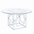 Starlight Chrome Dining Table Base - 192561 - Bien Home Furniture & Electronics