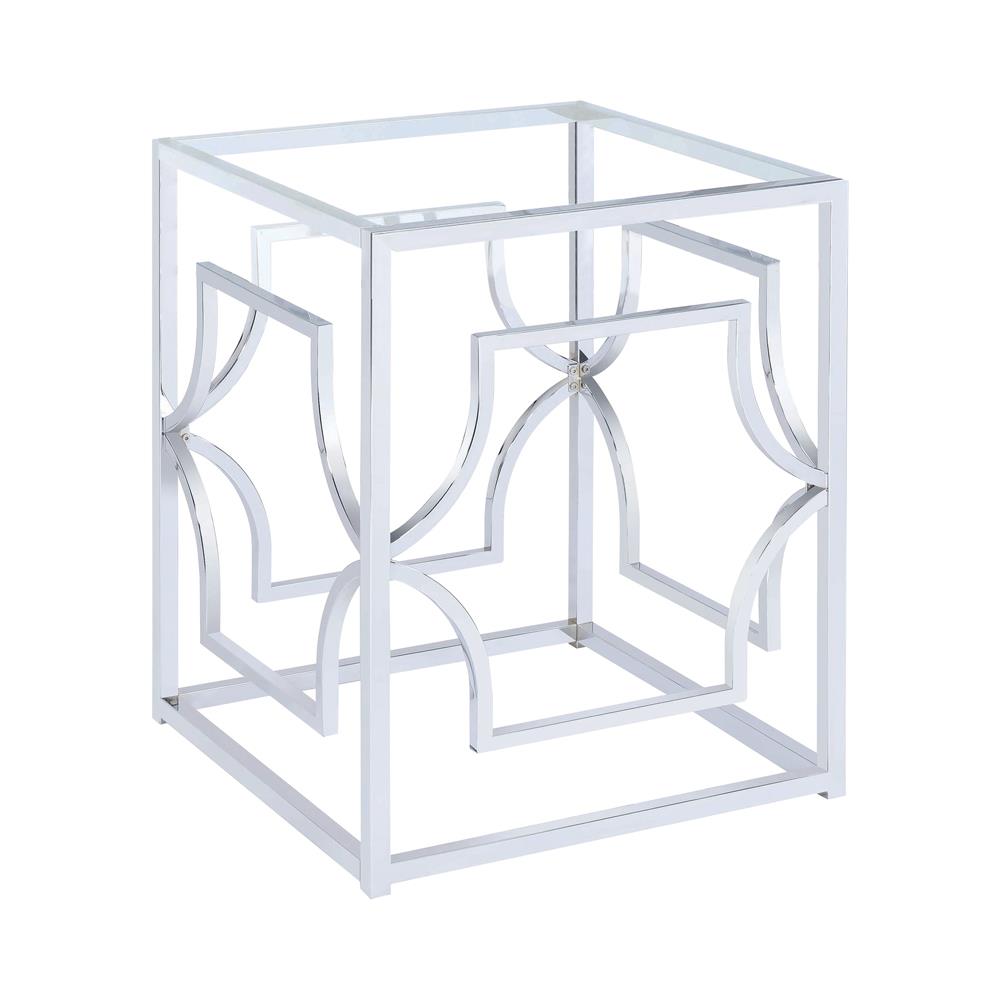 Starlight Chrome Dining Table Base - 192561 - Bien Home Furniture & Electronics
