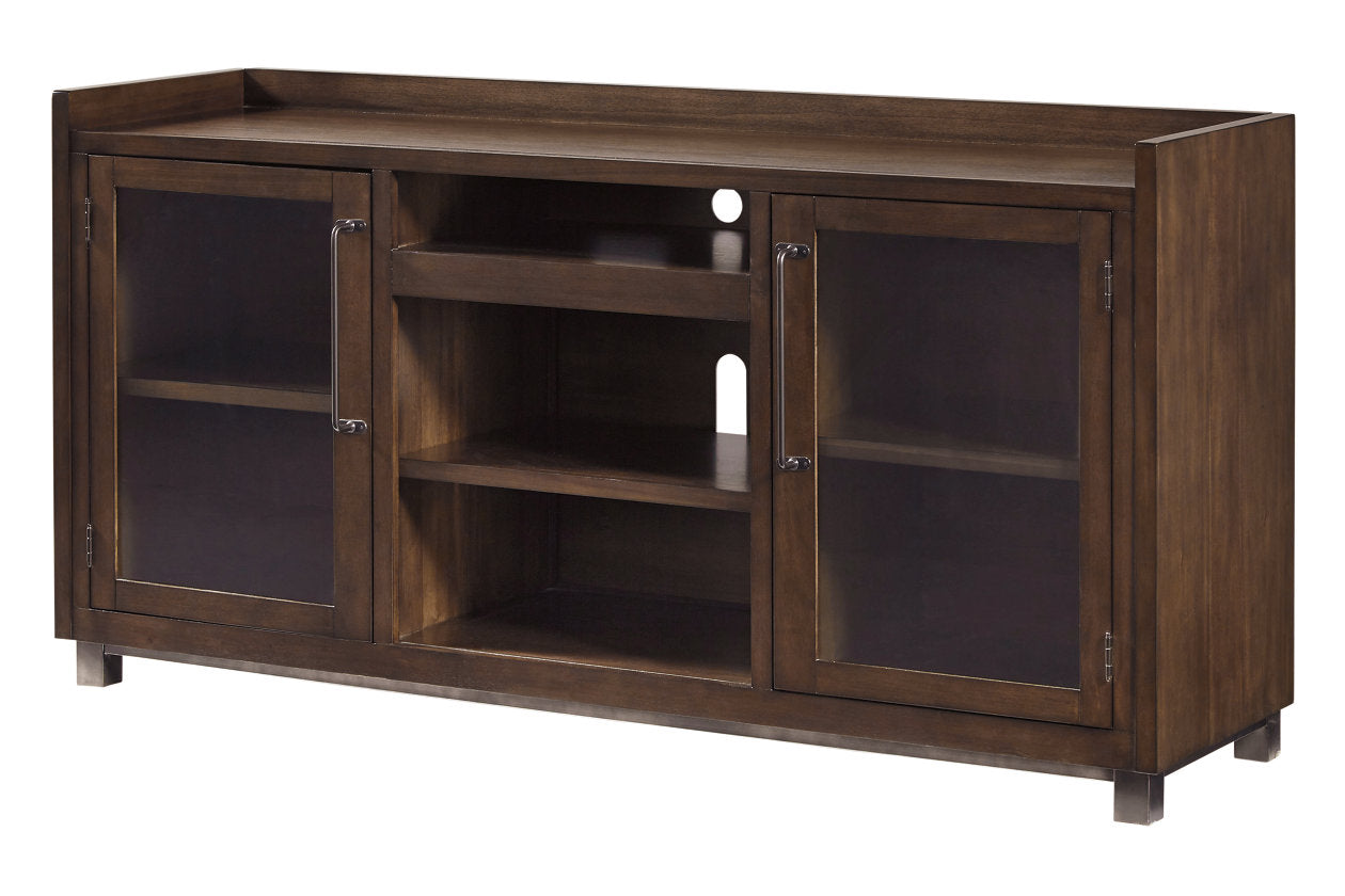 Starmore Brown 70" TV Stand with Electric Fireplace - SET | W100-02 | W633-68 - Bien Home Furniture & Electronics