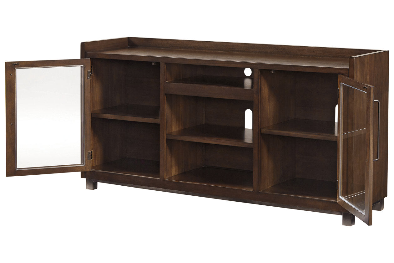 Starmore Brown 70" TV Stand with Electric Fireplace - SET | W100-02 | W633-68 - Bien Home Furniture & Electronics