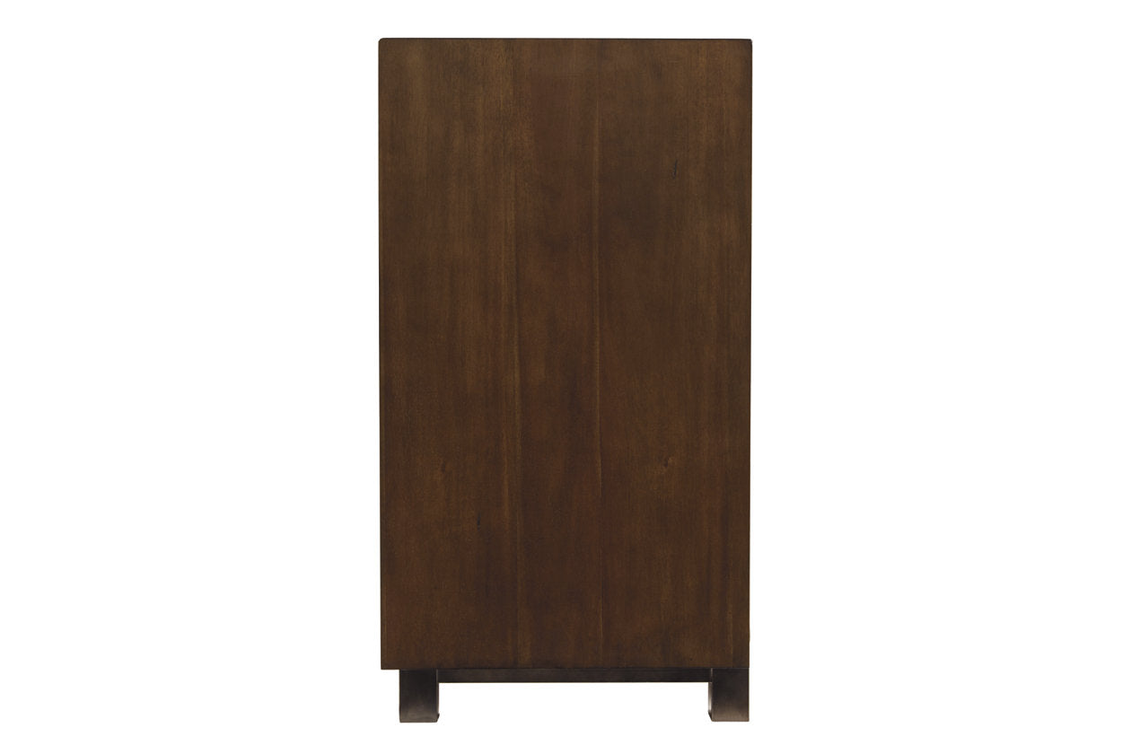 Starmore Brown 70" TV Stand with Electric Fireplace - SET | W100-02 | W633-68 - Bien Home Furniture & Electronics