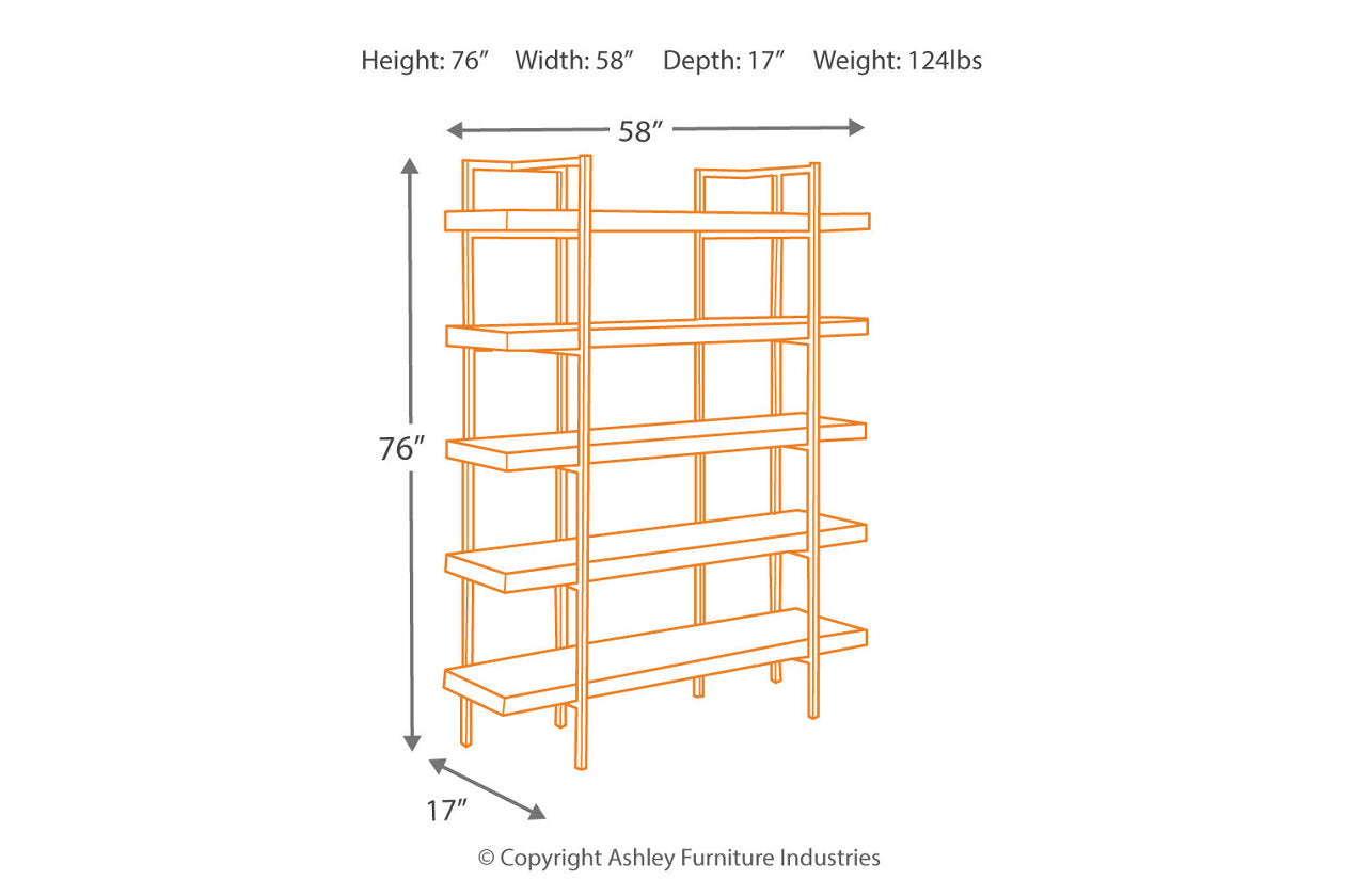 Starmore Brown 76" Bookcase - H633-70 - Bien Home Furniture & Electronics