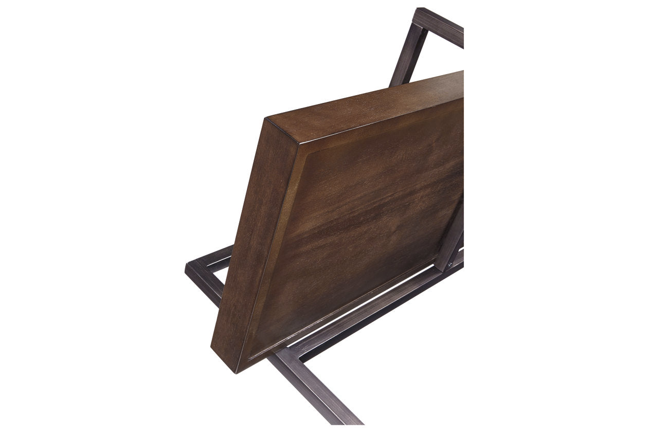 Starmore Brown/Gunmetal 3-Piece Entertainment Center - SET | W633-34(2) | W633-68 - Bien Home Furniture & Electronics