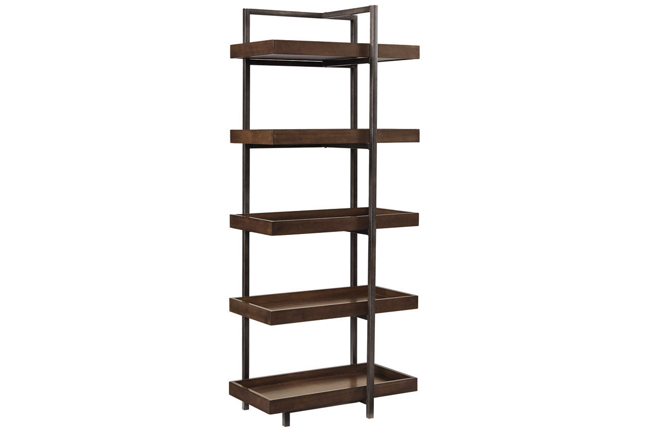 Starmore Brown/Gunmetal 3-Piece Wall Unit with Electric Fireplace - SET | W100-101 | W633-34(2) | W633-68 - Bien Home Furniture & Electronics
