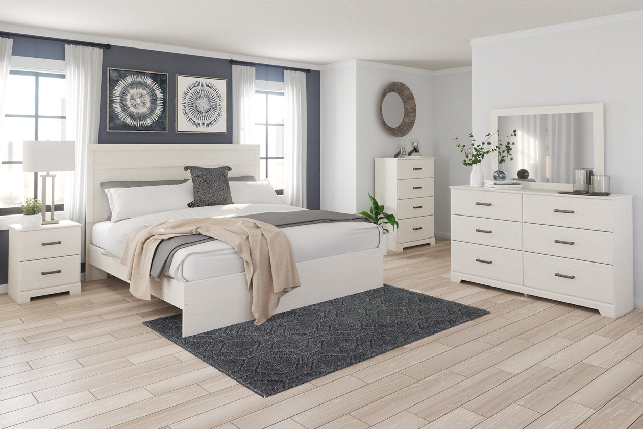 Stelsie White King Panel Bed - SET | B2588-72 | B2588-97 - Bien Home Furniture & Electronics
