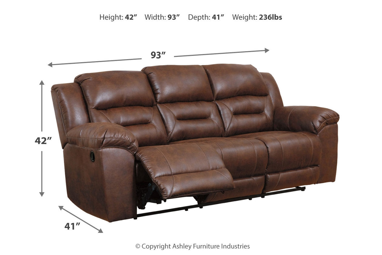 Stoneland Chocolate Reclining Sofa - 3990488 - Bien Home Furniture & Electronics